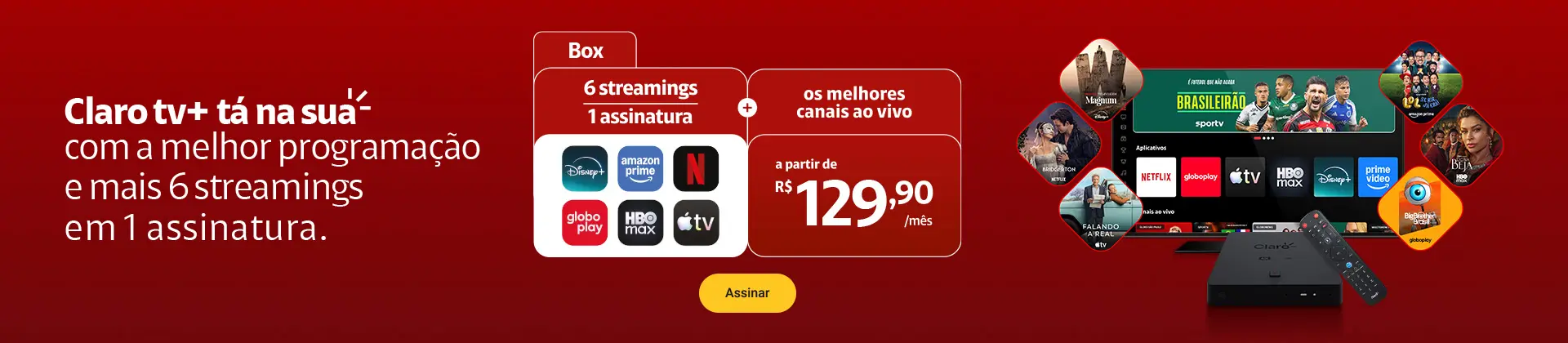 Box Streamings inclusos e os melhores canais ao vivo. Box Streamings inclusos e os melhores canais ao vivo.